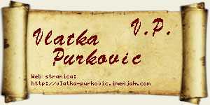 Vlatka Purković vizit kartica